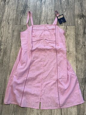 Roller Rabbit Pink Lace-Trim Dress with pockets